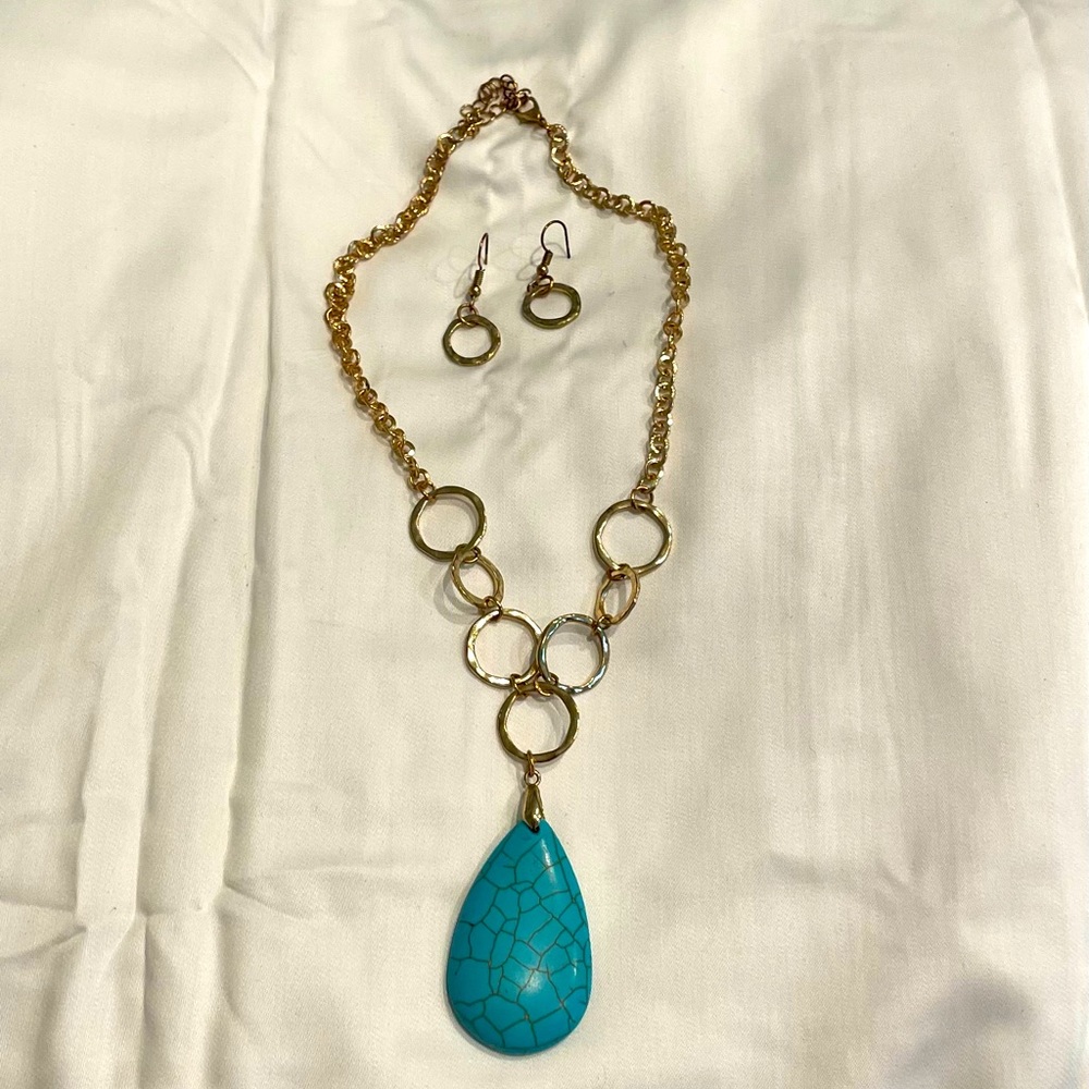 Turquoise Neckless Set